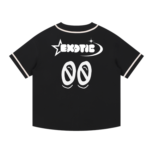 Contrast Piped Button-Up Jersey