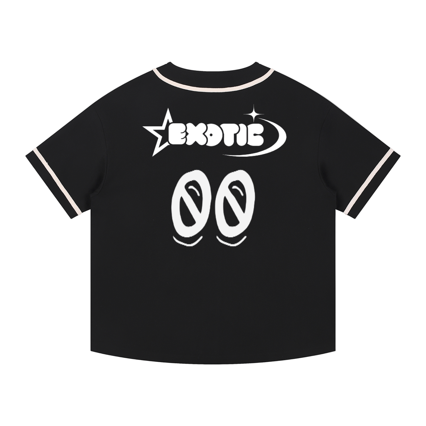 Contrast Piped Button-Up Jersey