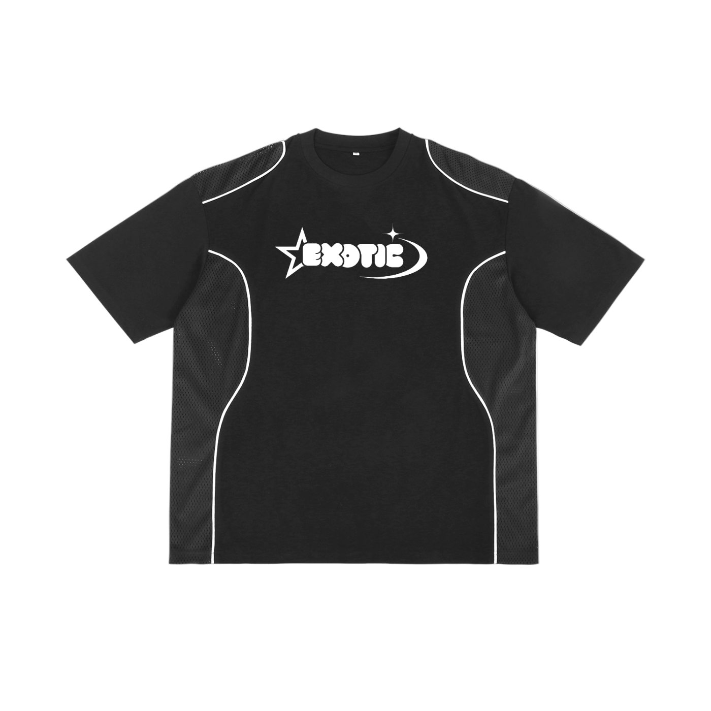 Contrast Piped Panel T-Shirt