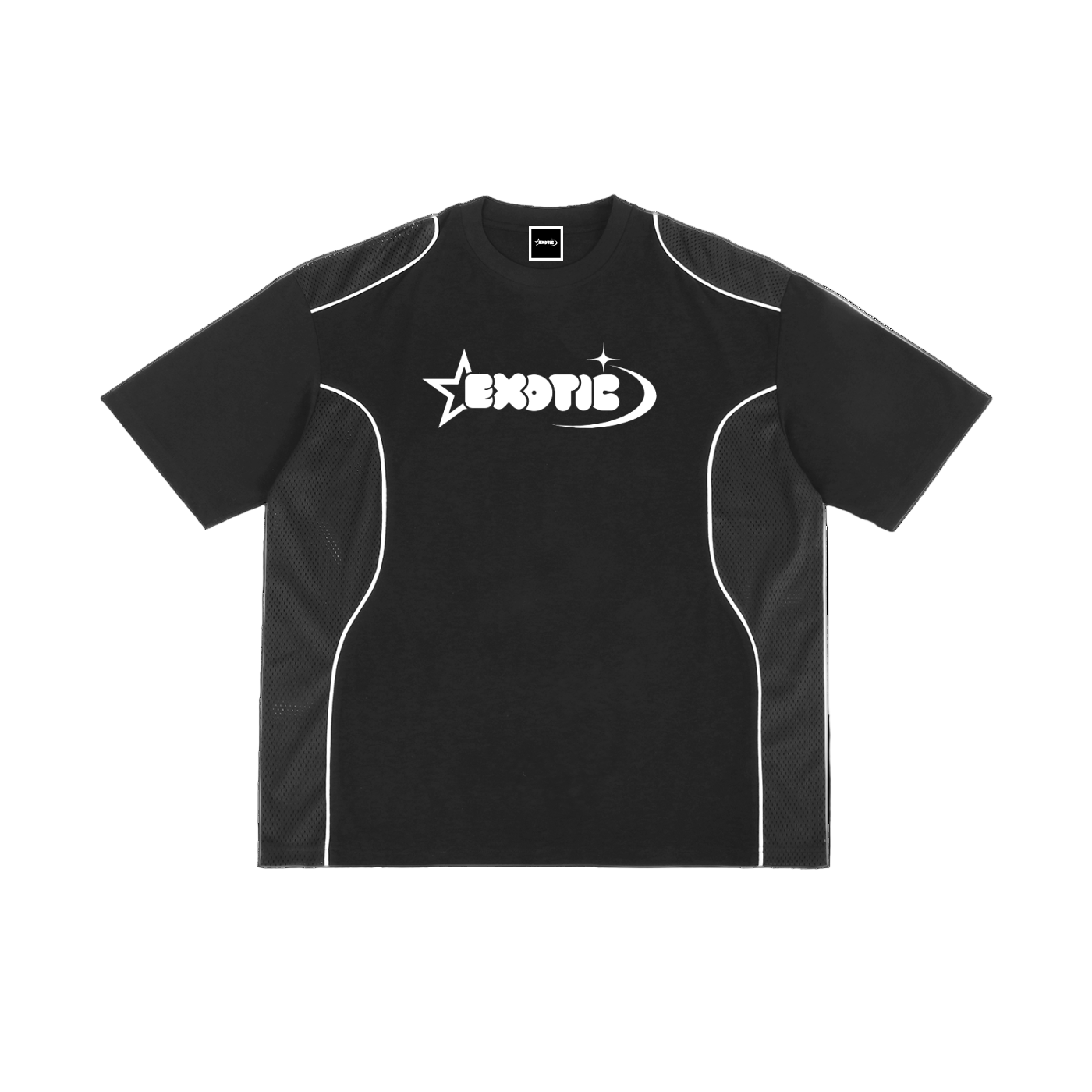 Contrast Piped Panel T-Shirt